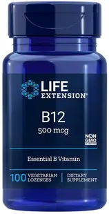 Vitamin B12, 500 mcg, 100 vege tablete de supt, Life Extension