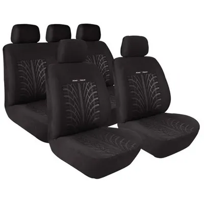 Set huse scaun fata si spate Road Track ,negru, Lampa