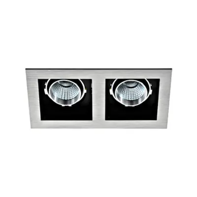 Biscari 2 swivelling 2 x 7W 3000K aluminium brushed IP20