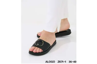 Papuci DAMA, Casual-eleganti, Talpa usoara, Piele ecologica Premium, Usori si confortabili, Engross, 8buc/set, 36-40,Negru