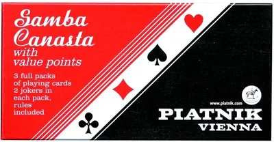 Cărți de joc Samba Canasta, 3 pachete
