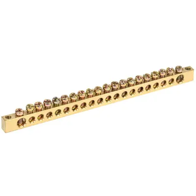 Neutral bus bars with Izolators 6x9mm 20/2 (20 groups /fixture at the edges)