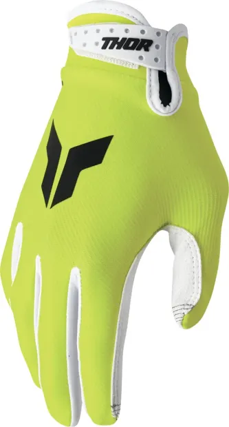 Manusi atv cross Thor Launchmode Acid, culoare verde alb, marime 2XL