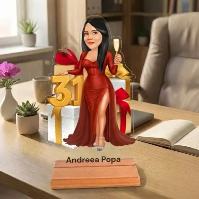 Caricatura Aniversare - Statueta Personalizata tip Trofeu