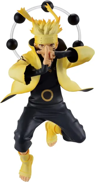 Statuetă Banpresto Animation: Naruto Shippuden - Naruto Uzumaki (Vibration Stars), 14 cm