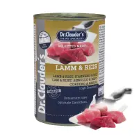 DR. CLAUDER'S Selected Meat, XS-XL, Miel Orez conservă hrană umedă câini, (în suc propriu), 400g