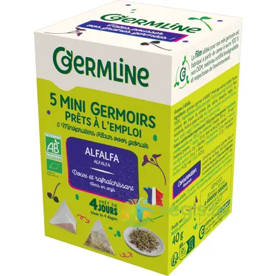 Mini Germinatoare cu Seminte de Alfalfa Ecologice/Bio 5buc x 8g