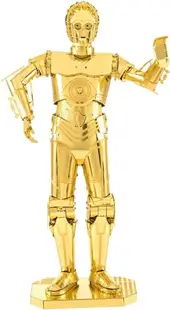 Model prefabricat metalic Metal Earth - Star Wars Gold C-3PO