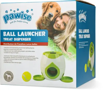 Pawise Ball Launcher Food Feeder Dispenser Recompense