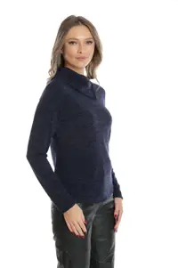 Pulover guler CI25013 albastru indigo, Cesy | marimea S