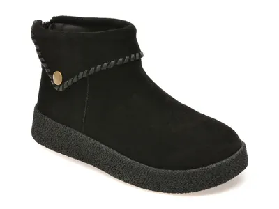 Ghete GRYXX negre, 7719, din piele intoarsa