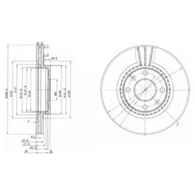 Disc frana DELPHI BG2625