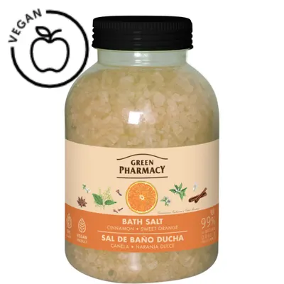Sare de baie Scortisoara si Portocala dulce, Green Pharmacy | 1000 g
