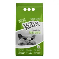 Asternut igienic pentru pisici Kotix, 10 L, aroma Aloe Vera