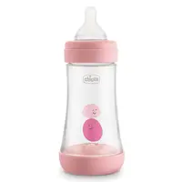 Biberon Chicco - Perfect 5, 240 ml, pentru fete