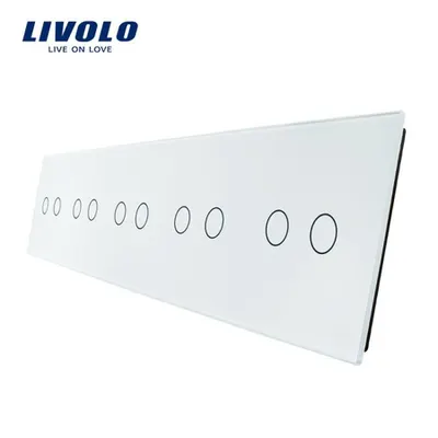 Panou Intrerupator 5 x dublu Alb