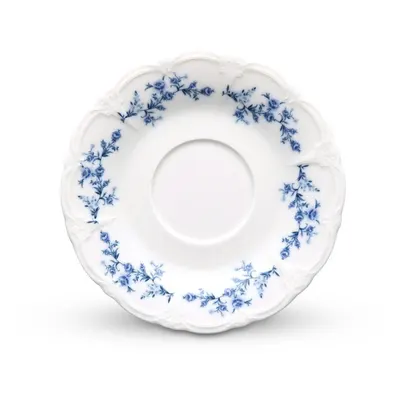 Farfurioară albă/albastră din porțelan ø 16,5 cm Retro – BonBistro