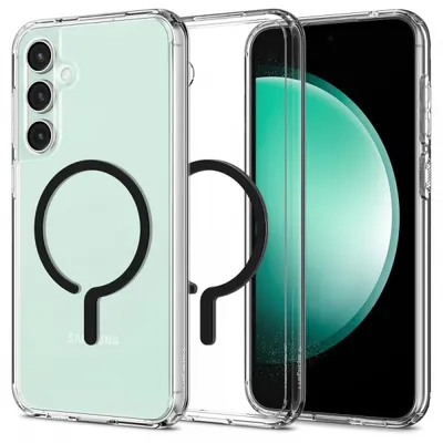 Husa MagSafe pentru Samsung Galaxy S23 FE S711, Spigen, Ultra Hybrid OneTap Ring, Transparenta ACS06374