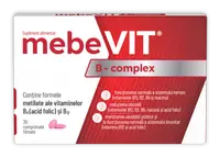 Mebevit B Complex, 30 comprimate filmate, Zdrovit