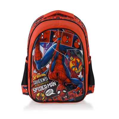 Ghiozdan cu 2 compartimente, Go Spidey, Spiderman, Rosu