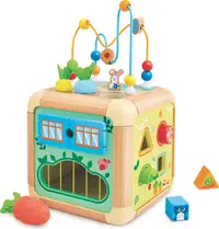 Cub de activități 6 în 1 HaPe International - Centru de activități, 8 piese
