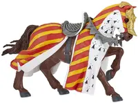 Figurina Papo The Medieval Era – Cal de cavaler pentru turnee