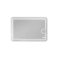 Oglinda baie cu LED dezaburire lupa si butoane touch Pio Pierre Cardin 120x80 cm