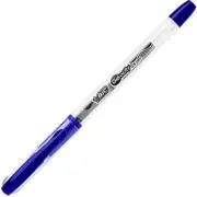 Pix cu gel Bic Gel-ocity, 0. 5mm, cu capac, corp transparent, grip cauciucat in culoarea scrisului, Albastru