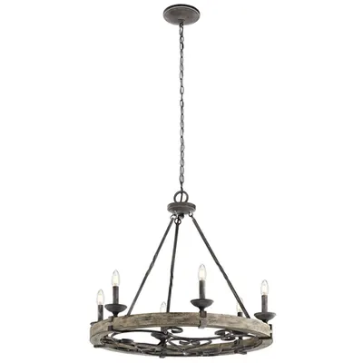 Corp de iluminat suspendat, lustra Taulbee 6 Light Chandelier