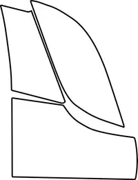 Autocolant protectie aripa spate dreapta potrivit AUDI A6 C8, A7 C8 dupa 2017 - (culoare: transparent, 3M PPF 4.0 foil / auto-ajustare)