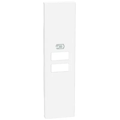 Placa pentru incarcatorul USB cu 2 porturi tip C Bticino Living Now KW13C, alb