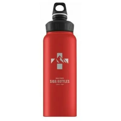 Bidon din aluminiu WMB Mountain Red Touch, 1l
