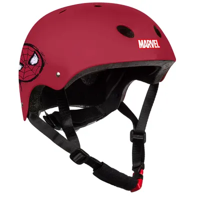 Cască bicicletă copii Spider-Man, roșu, 52-56 cm