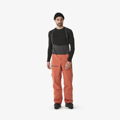 Pantalon schi freeride impermeabil FR900 maro bărbați