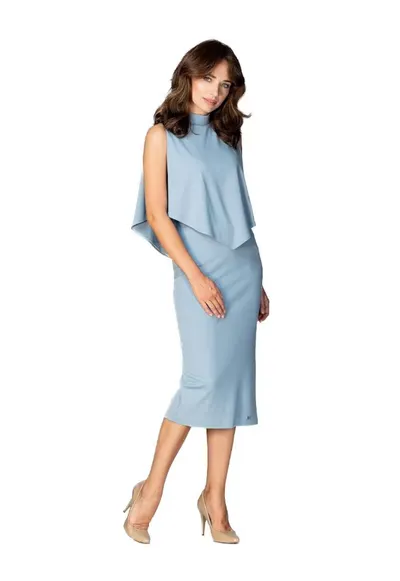 Rochie eleganta dama - Marsta - albastra deschis - Albastru deschis