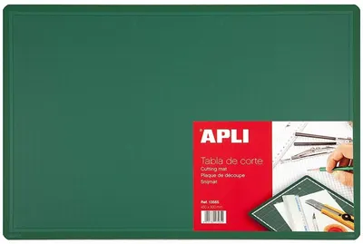 Plansa suport conturat de taiere APLI - Verde, 450 х 300 х 2 mm (A3)