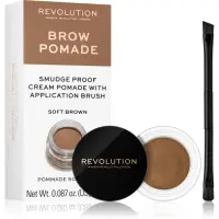 Revolution Brow Pomade pomadă pentru sprâncene culoare Soft Brown 2.5 g