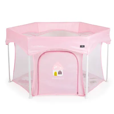 Tarc de joaca Cangaroo Playbox 139 x 118 x 74.5 cm Roz