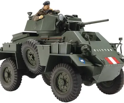 Model de asamblare TAMIYA Militar: Mașini - Mașină blindată britanică de 7 tone Mk.IV (TAM32587)