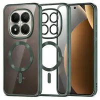 Husa MagSafe pentru Xiaomi Poco M8 Pro / Redmi Note 15 Pro+ 5G, Techsuit, Luxury Crystal, Verde Inchis