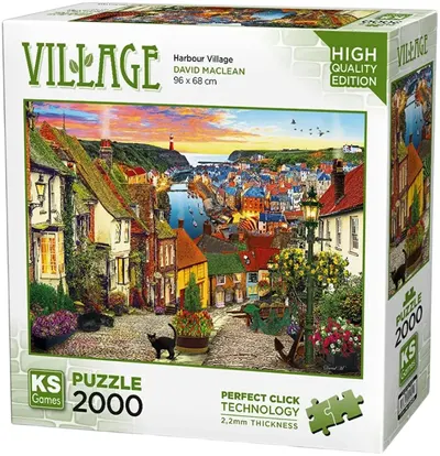 Puzzle KS Games din 2000 piese - Satul portuar
