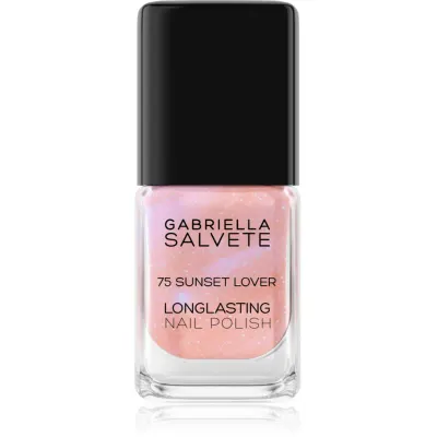 Gabriella Salvete Longlasting Enamel lac de unghii cu rezistenta indelungata cu particule stralucitoare culoare 75 Sunset Lover 11 ml