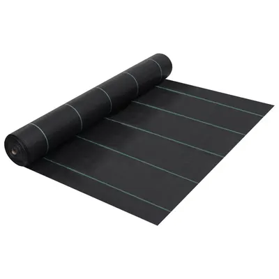 vidaXL Membrană antiburuieni & antirădăcini, negru, 1x100 m, PP