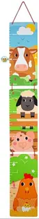 Metru din lemn pentru perete Bigjigs - Animalele din ferma