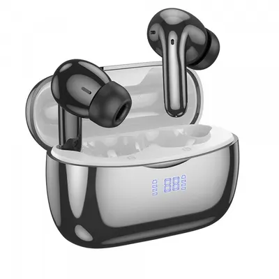 Handsfree Bluetooth HOCO EQ16, TWS, ANC, Negru