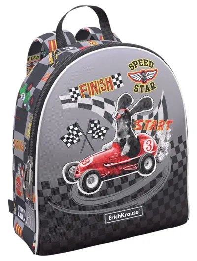 Ghiozdan pentru gradiniță Erich Krause EasyLine - Mini, Young Racer, 5 l