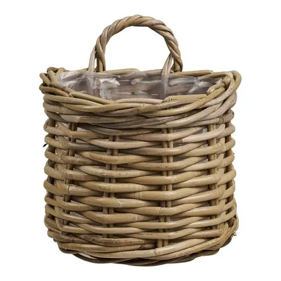 Ghiveci decorativ din ratan pentru ierburi aromatice/de agățat / de perete Keli – House Nordic