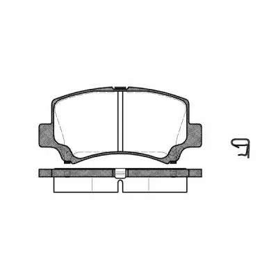 Set placute frana, frana disc REMSA 0710.02