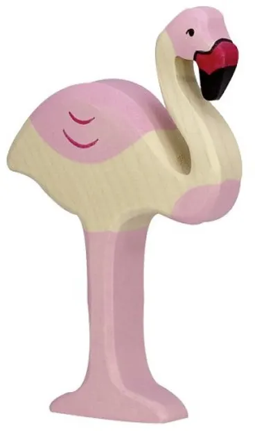 Figurină din lemn Holztiger - Flamingo