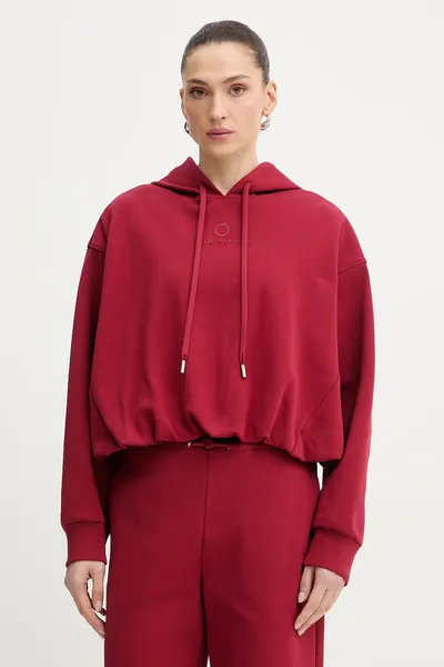 Trussardi hanorac cu glugă pentru femei, din bumbac